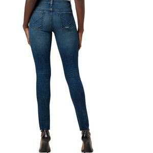 HUDSON Krista Low Rise Super Skinny Ankle Jean with Raw Hem